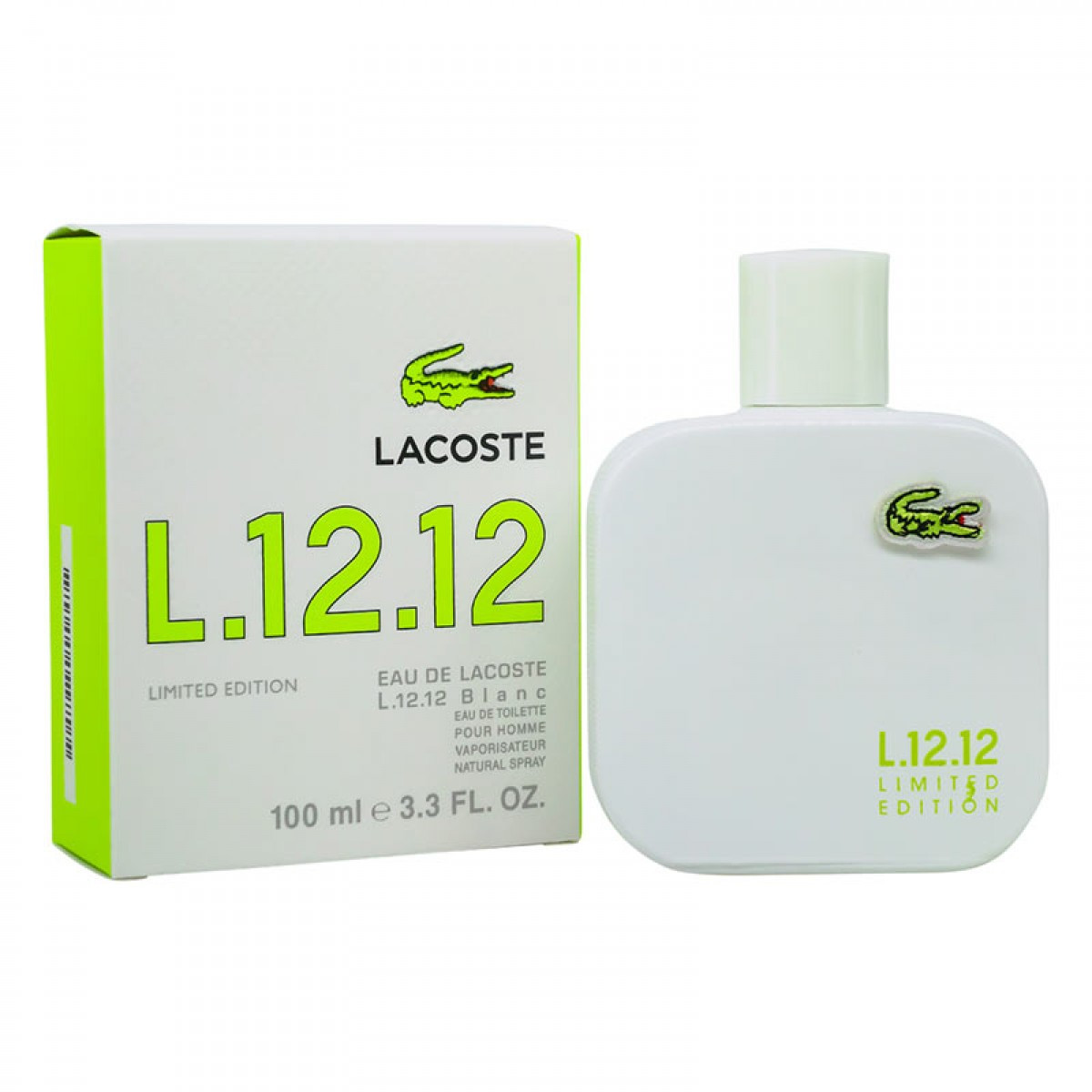 452211201_w640_h640_lacoste-eau-de Lacoste eau de Lacoste L.12.12. Blanc Limited Edition / 100 ml (Лакост Бланк Лимитед Эдишен) — изображение 1