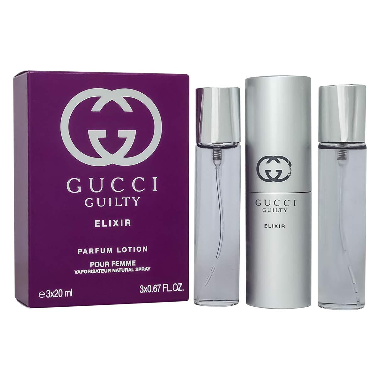 463882045_w640_h640_parfyumernyj-nabor-gucci Парфюмерный набор Gucci Guilty Elixir / edp 3*20 ml — изображение 1
